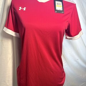 Under Armour Women's Vivid Red Jersey Top